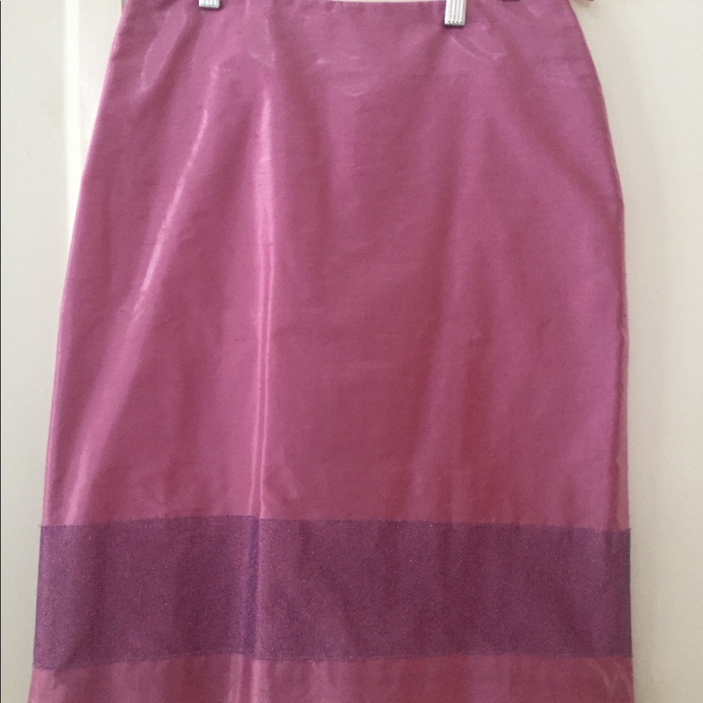 Nicole Miller silk pencil skirt